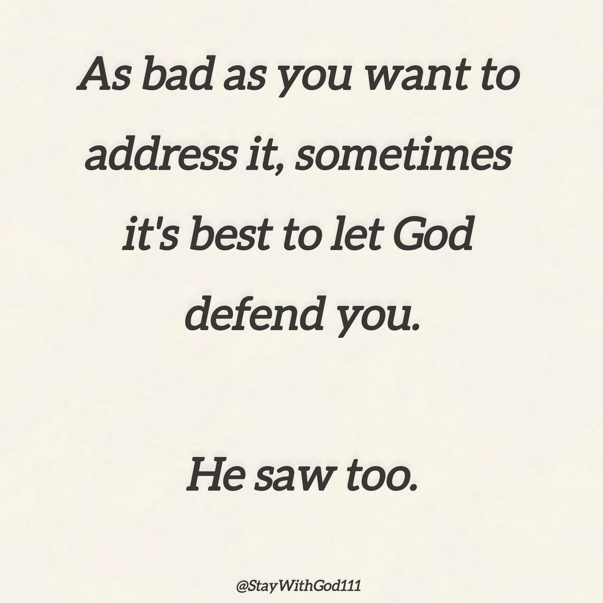 Stay with God tweet media