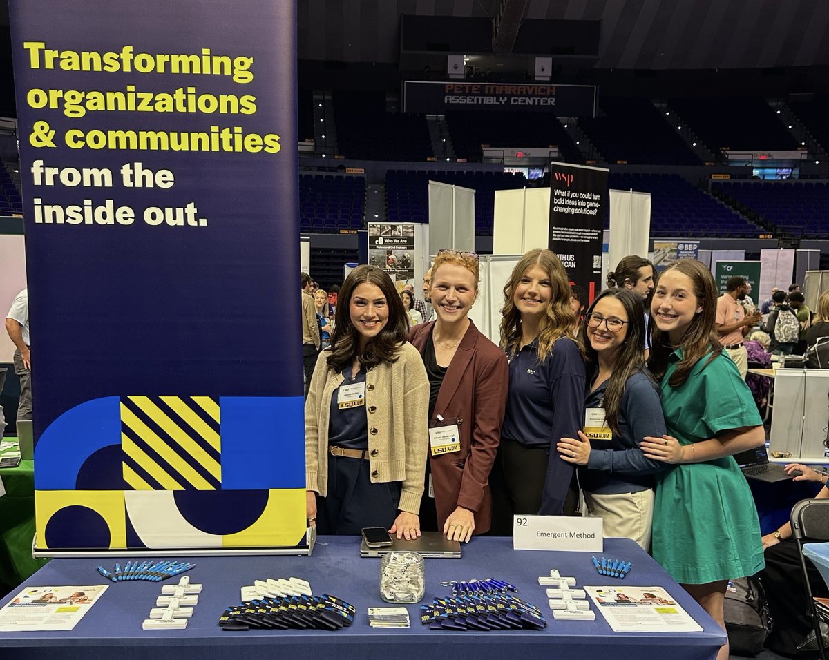 EmergentMethod's tweet image. Our team had a great time representing #theMethod at the LSU Career Expo this week!

We always enjoy meeting with students and sharing what our work looks like day to day — and why it matters for the communities we serve. Geaux Tigers! 🐯