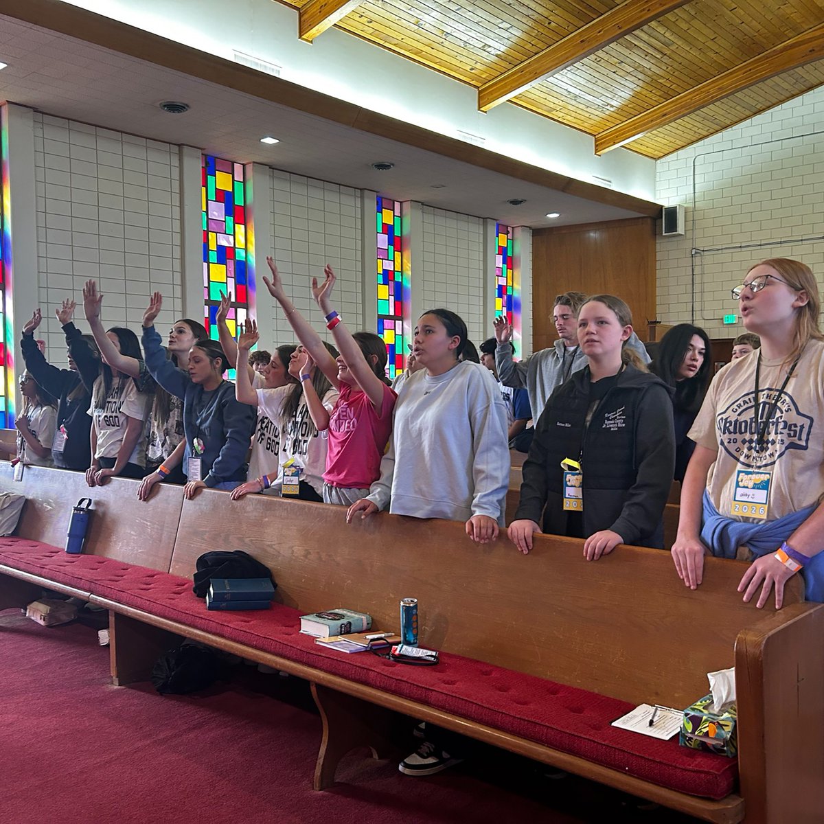 TexasBaptists's tweet photo. These students are on fire for Jesus! 🔥
We are so grateful for how God is moving in the hearts of students across Texas Baptists churches. Join us in continuing to pray for the next generation!
--
#GreatCommandment #GreatCommission #DNOW2026 #TexasBaptists #MoreTogether https://t.co/rdtA965ymb