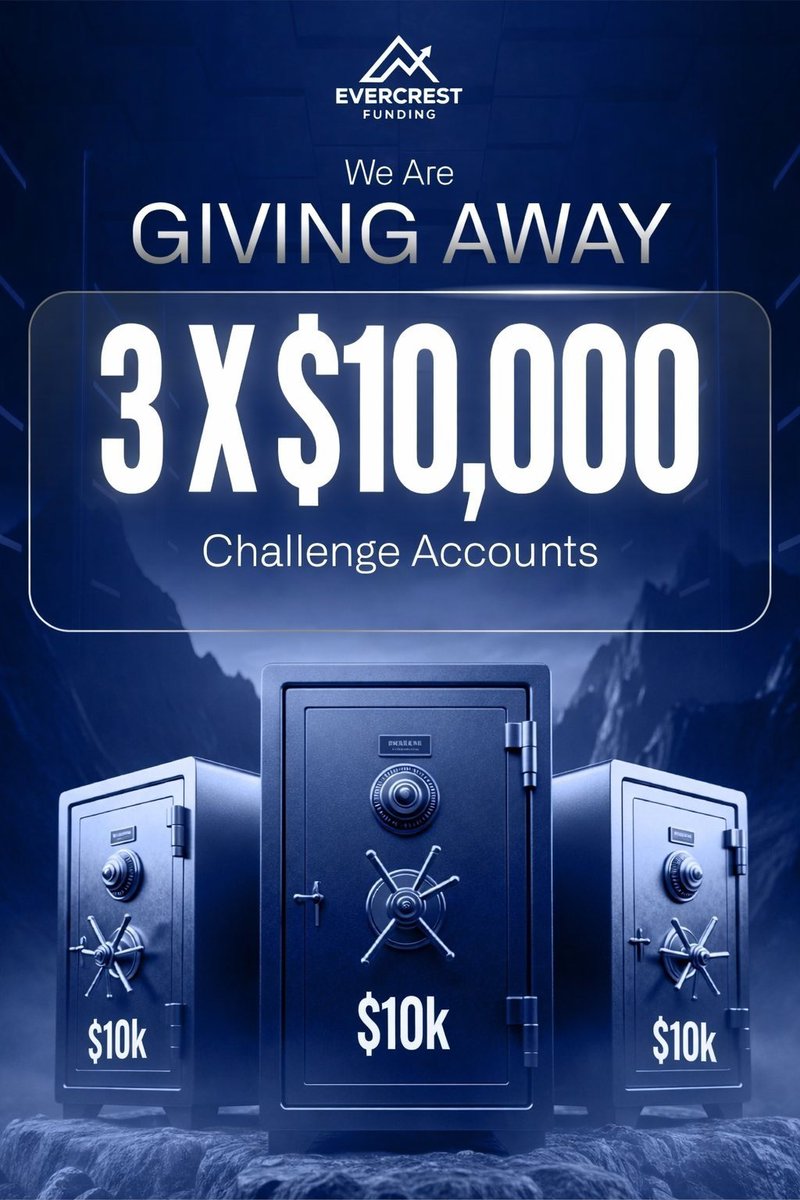 Giveaway Alert 🚨

3×10K 

To win 👇:

-Follow <a href="/EvercrestFunds/">Evercrest Funding</a> <a href="/Po3_Trader_/">MOH</a> 

-Like &amp; RT

-Join Discord: discord.gg/FyfQdNcQc

-Tag a friend 

48 hours