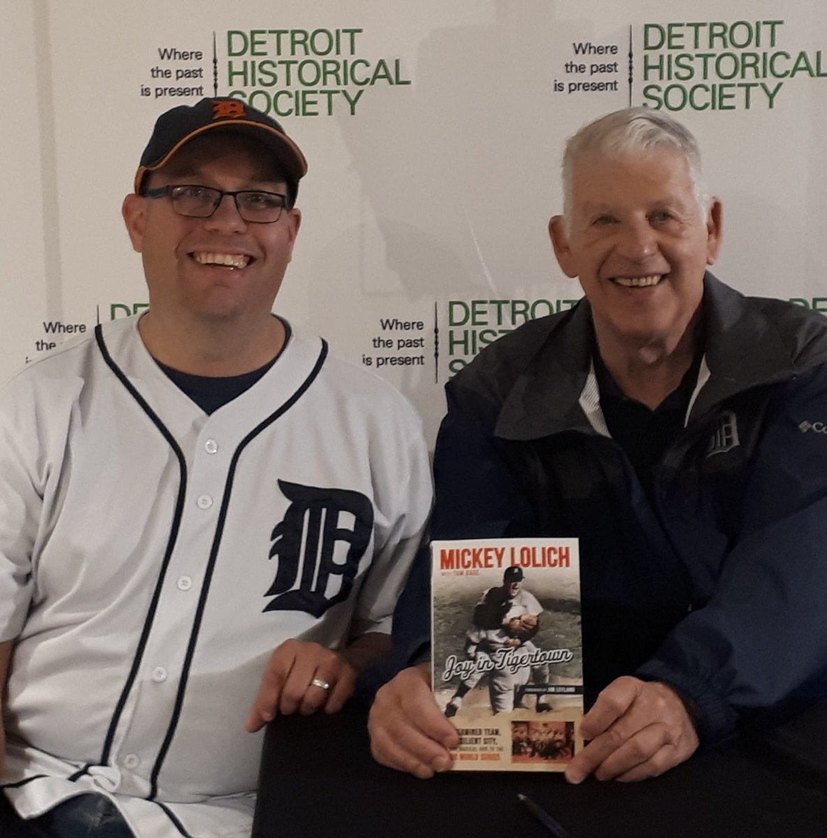 1/2) This is one of my all-time favourite photos not involving my family. I  met Mickey Lolich in 2018 at a book signing at the Detroit Historical  Museum, along with Hall of