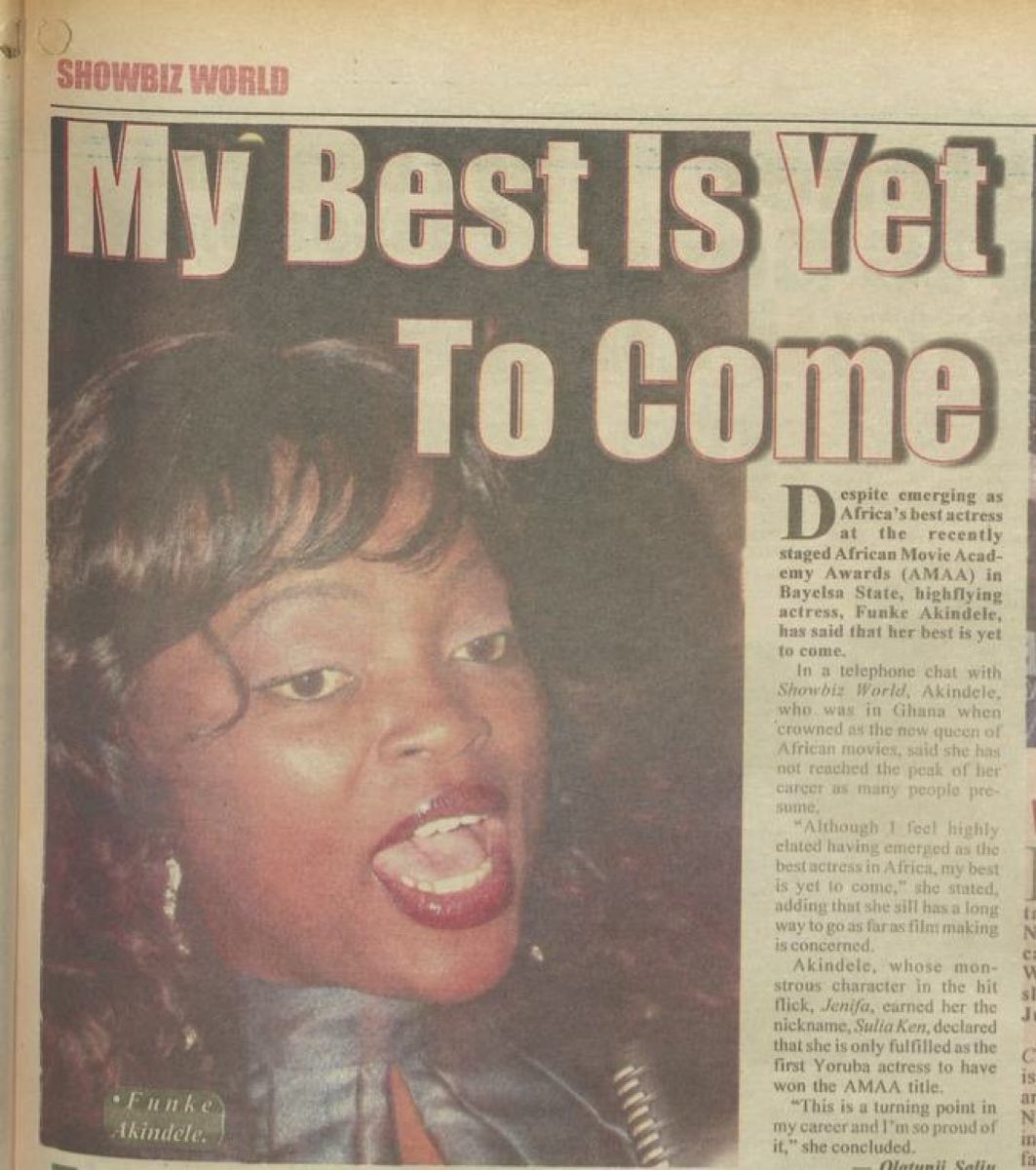 Nsukka_okpa's tweet image. After Funke Akindele won the best in 2010, she said her best is yet to come.

15 years later, she’s grossing 2billion at the cinema.

But they want us to believe na because she dey dance: or Cinema don divide the money so na peanut she Dey carry go house.