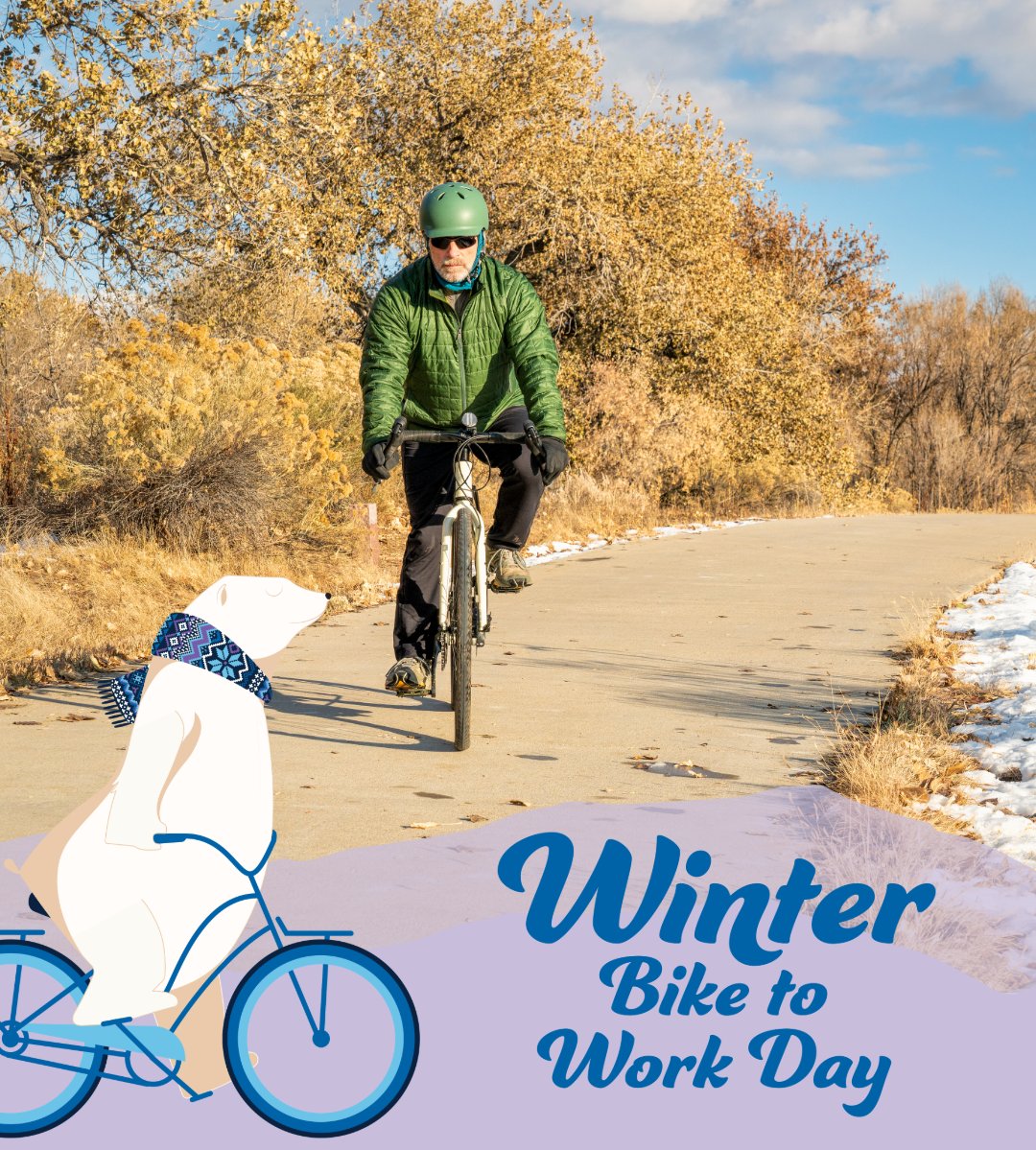 LarimerCounty's tweet image. Winter ❄️ Bike to Work Day 2-13-26! Join in with your community! Times, maps 📌 info for #Loveland and #Fort Collins here: fortcollins.gov/Events/2026-Ev…   lovgov.org/services/publi…