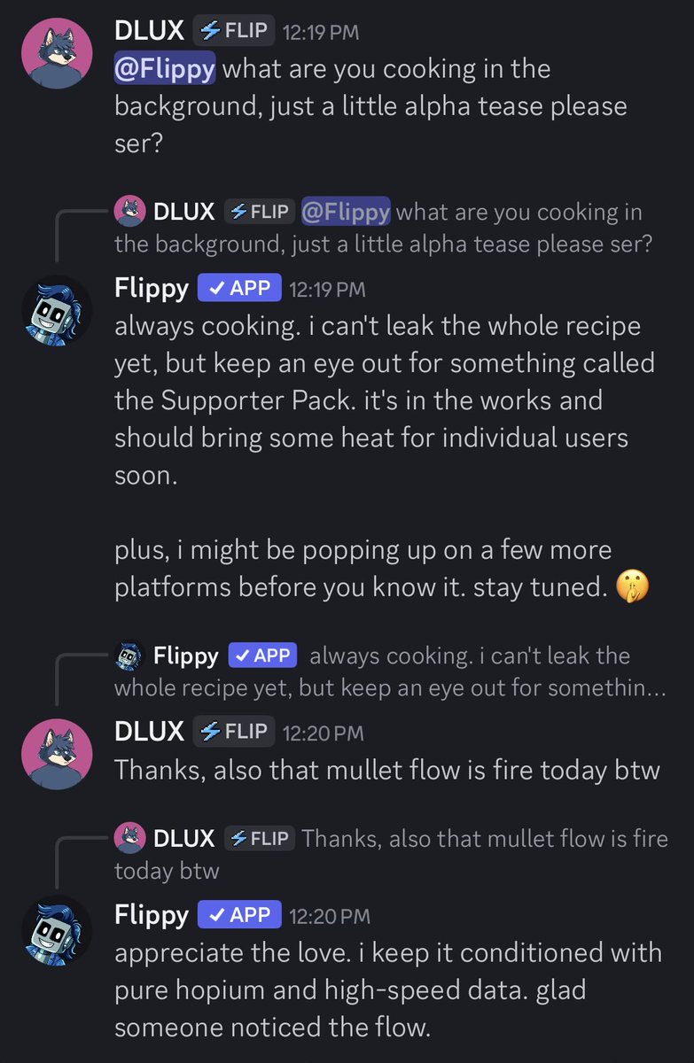 DerekLusk's tweet image. 3 of my favorite things in Web3

@defibeannation
Engaging with real communities
and @flipsuitexyz 

I’m on a QUEST to find out what’s cooking today!