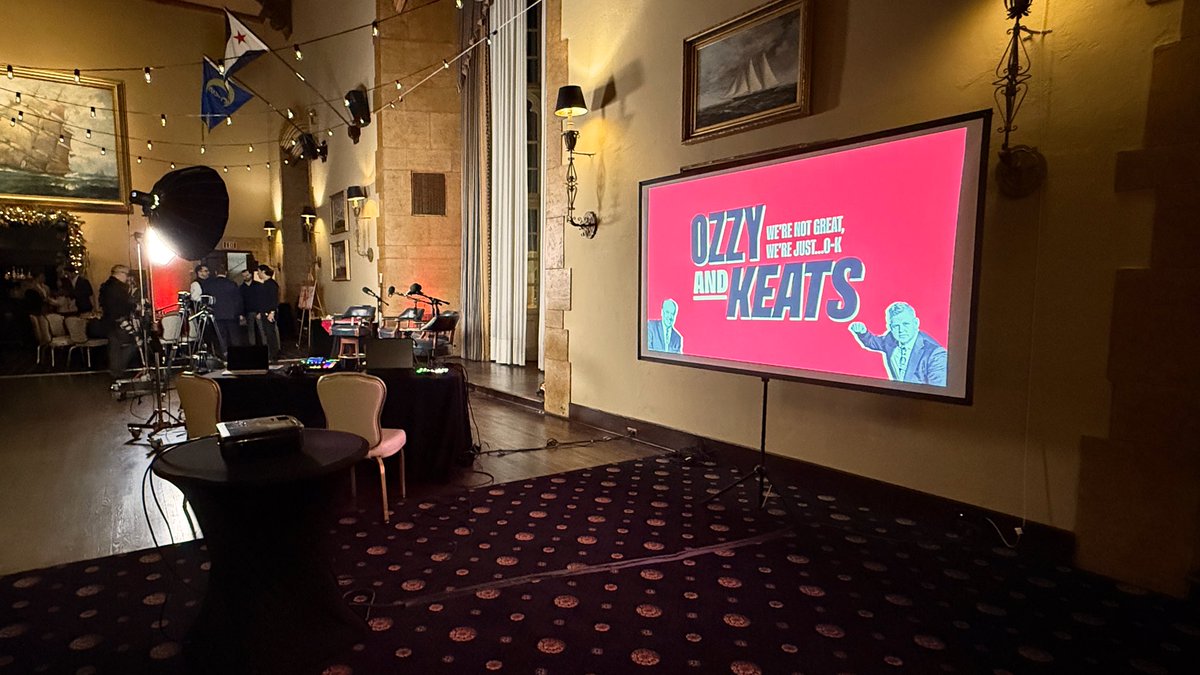 PodcastNation_'s tweet photo. Podcast Nation is proud to present our first live recording of @ozzyandkeats!

Filmed at the Grosse Pointe Yacht Club, OK welcomed Red Wings Equipment Manager Paul Boyer and 4-time Stanley Cup-winning Kirk Maltby to the stage for a night full of laughs and hockey nostalgia. https://t.co/bGhpvQEDWt