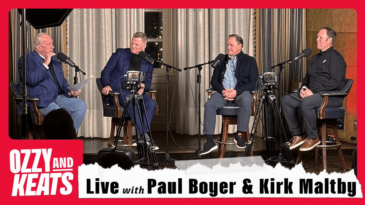 PodcastNation_'s tweet photo. Podcast Nation is proud to present our first live recording of @ozzyandkeats!

Filmed at the Grosse Pointe Yacht Club, OK welcomed Red Wings Equipment Manager Paul Boyer and 4-time Stanley Cup-winning Kirk Maltby to the stage for a night full of laughs and hockey nostalgia. https://t.co/bGhpvQEDWt