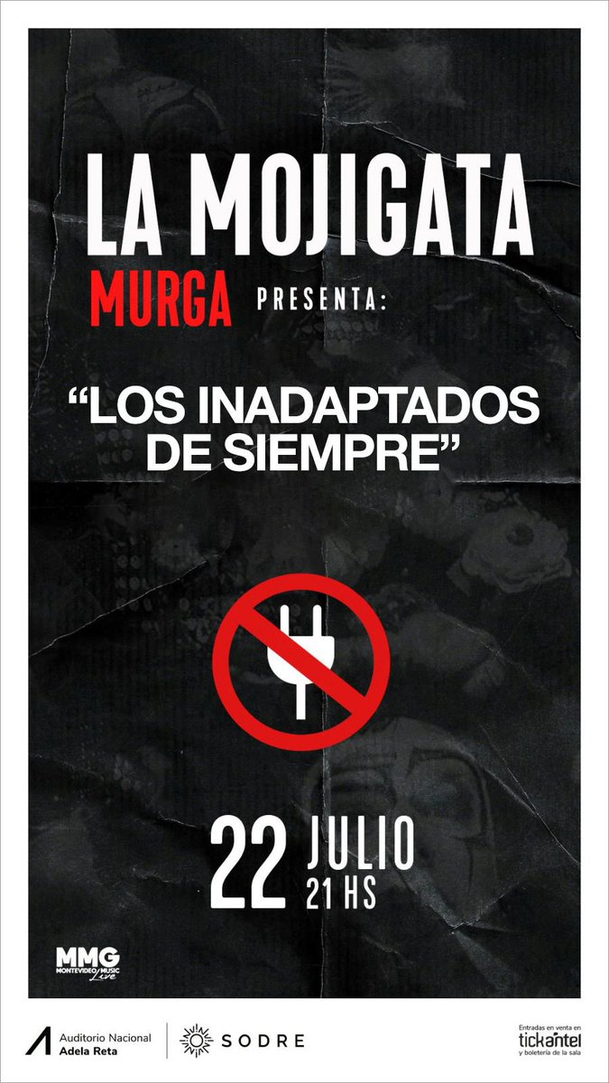 Pasamos por acá a recordarles que están a la venta las entradas para el espectáculo de La Mojigata en el Sodre 🥰

Comprando ahora hay un 15% de descuento en plateas 🥳

¡Va a estar tremendo! 🫶🏼

Fragmentos de otros años, invitados que bue…🙌🏼

Entradas 👉🏼 tickantel.com.uy/inicio/especta…