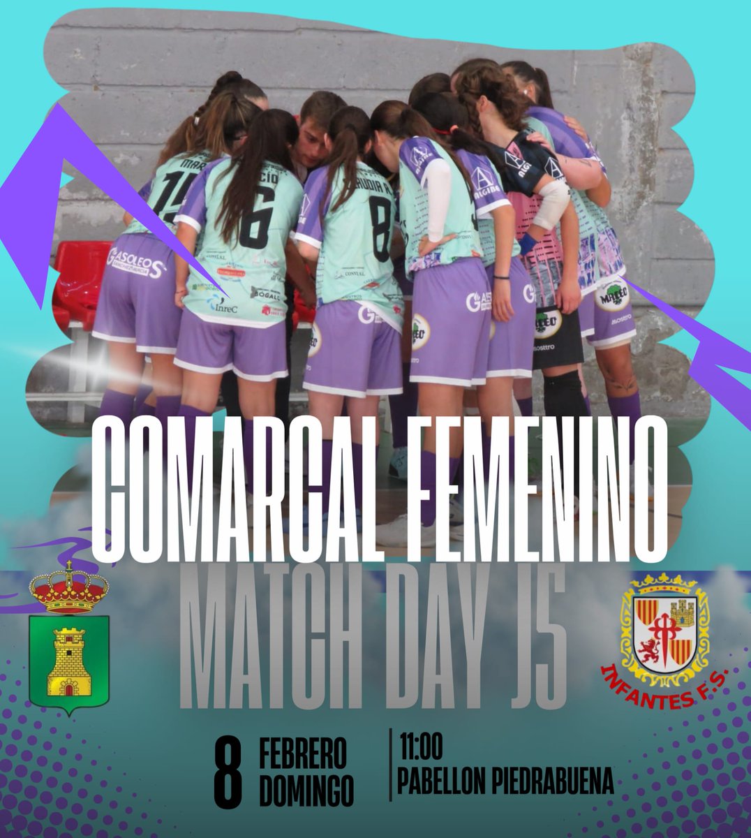 InfantesFS's tweet image. LIGA FEMENINA  DIPUTACIÓN CR 25-26  (J5)
📅 Domingo 8 Febrero 
🕒 11,00  horas
🆚   PIEDRABUENA FS
🏟️ Pabellón municipal