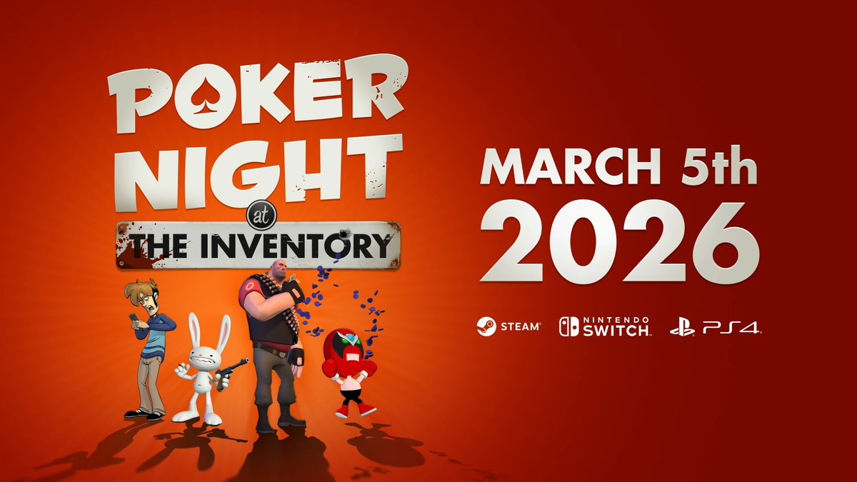 Wario64's tweet image. Poker Night at the Inventory coming to PS4/Switch/Steam on March 5th youtube.com/watch?v=RoXKhw…