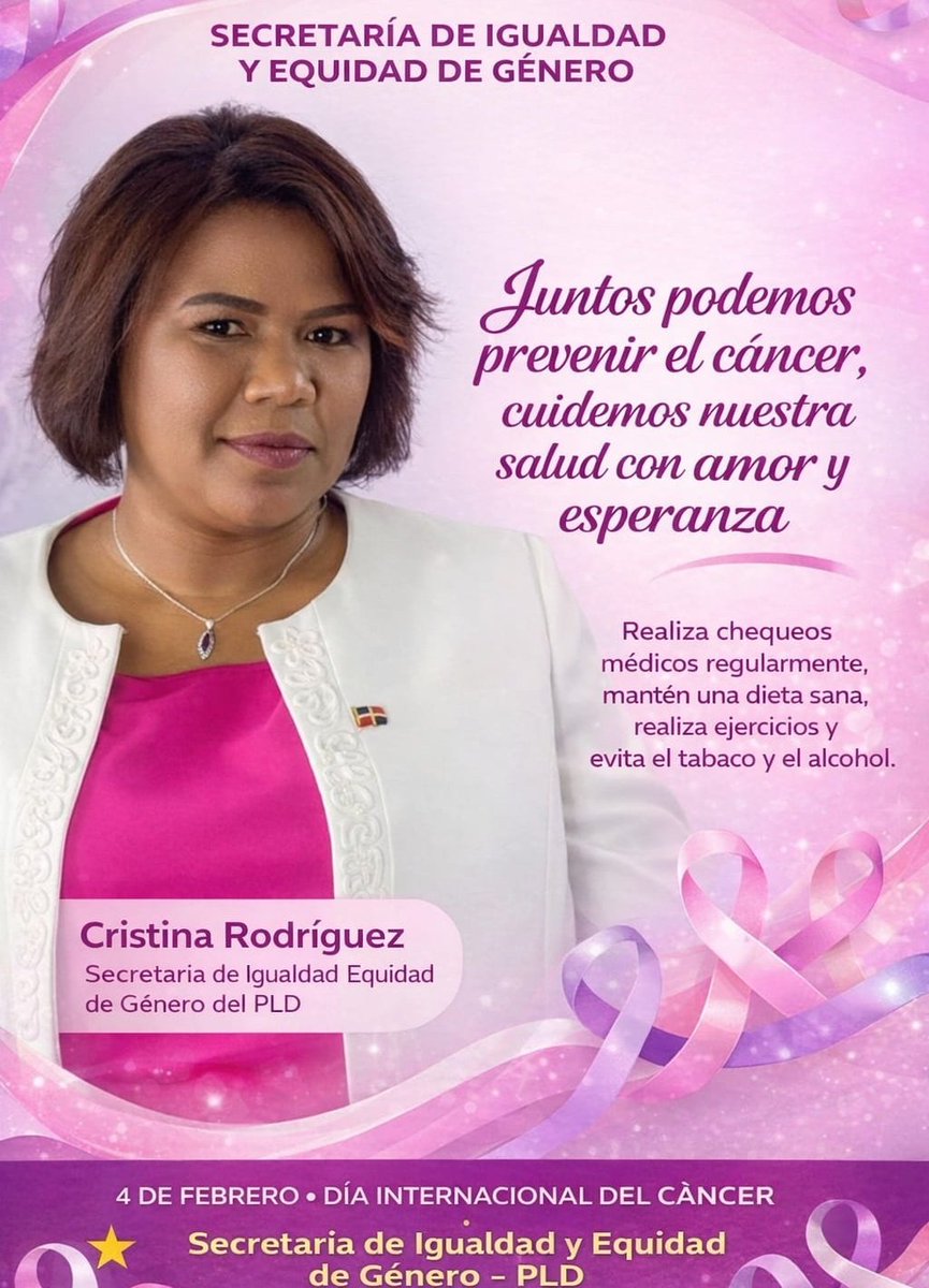 siegpld's tweet photo. La prevención contra el cáncer es un compromiso con la vida.
La detección temprana salva vidas.
Hazte tus chequeos a tiempo.
Dime cuál te gusta
#4defebrerodiainternacionalcontraelcamcer https://t.co/PWJXb932dG