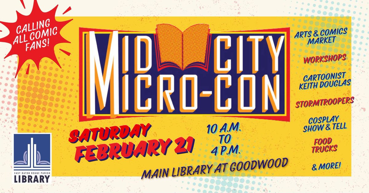 GamePartySquad's tweet photo. Ahoy GPS family! We'll be attending Midcity MicroCon on Feb 21st! Check us out in the artist alley with our fellow creatives in BR. Thank you so much McMc brass for having us again! Geaux Game Party Squad!!! 🥳🎮💕 #gamepartysquad #midcitymicrocon #webseries #comicon #louisiana https://t.co/efy12l1Biz