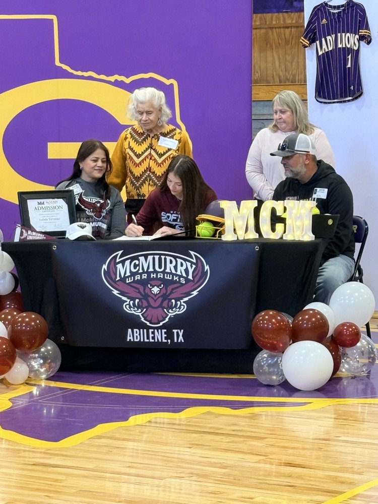 Granger_Lions's tweet photo. Congratulations Izzy Tavernier on signing to McMurry to further your softball career! Granger nation is very proud of you! https://t.co/coyuqjgaNr