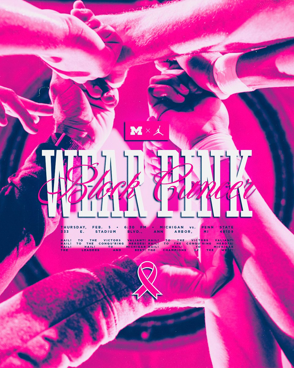 Go Blue. Wear Pink.