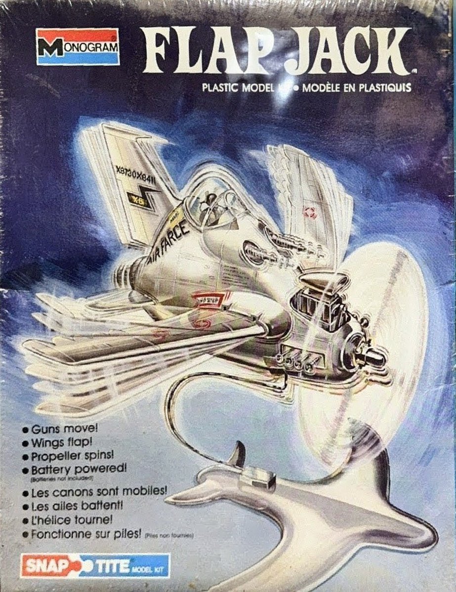 小学生の時にプラモデル店の棚に『FLAP JACK/モノグラム』完成品が飾