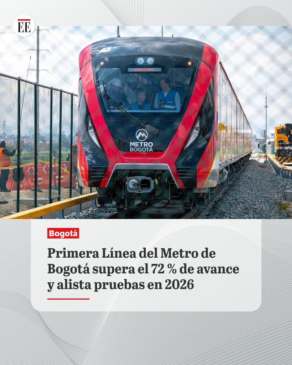 #EE | El alcalde Carlos Fernando Galán confirmó el nuevo porcentaje global de avance.
ok.me/O2QO1👇🔗