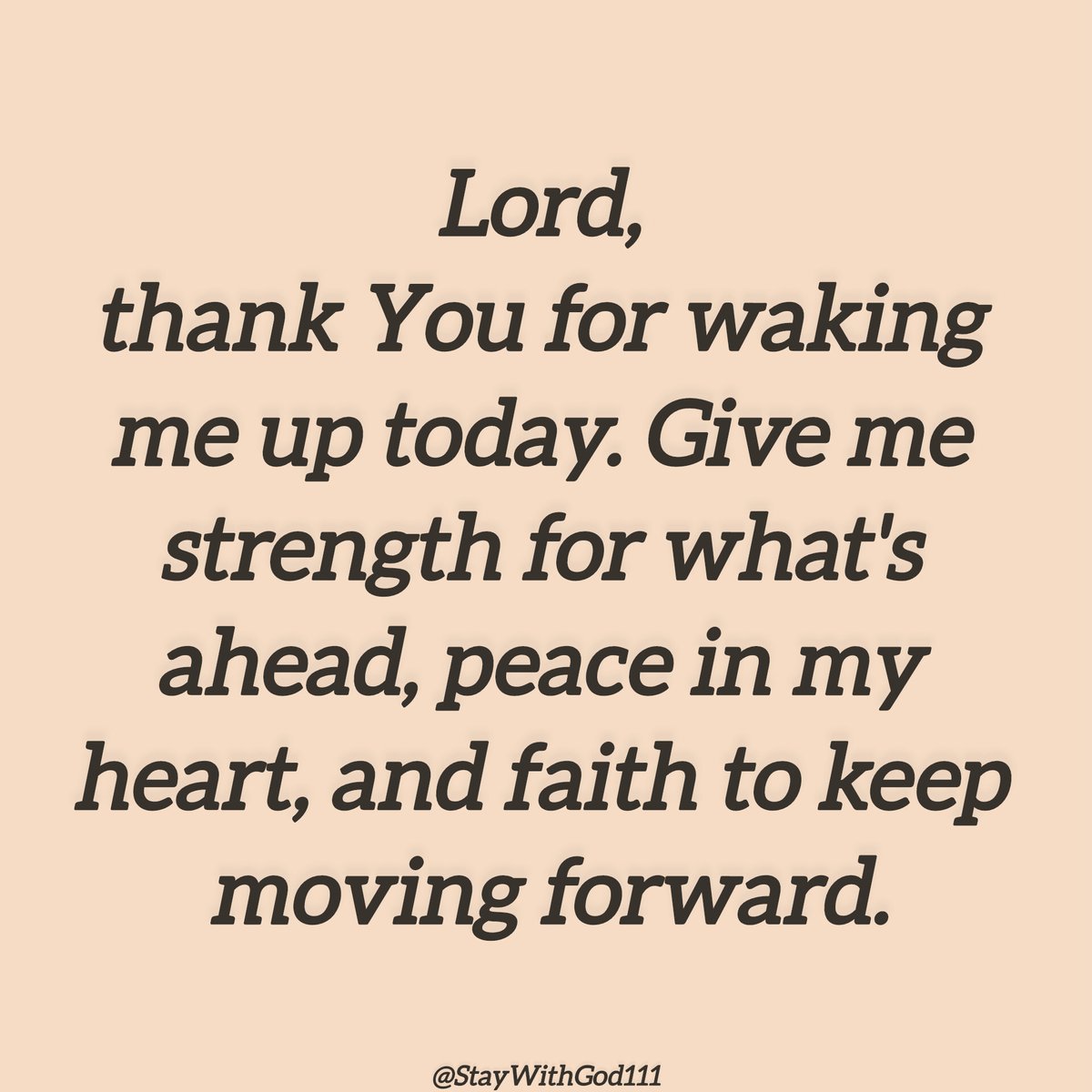 Today is in God’s hands.