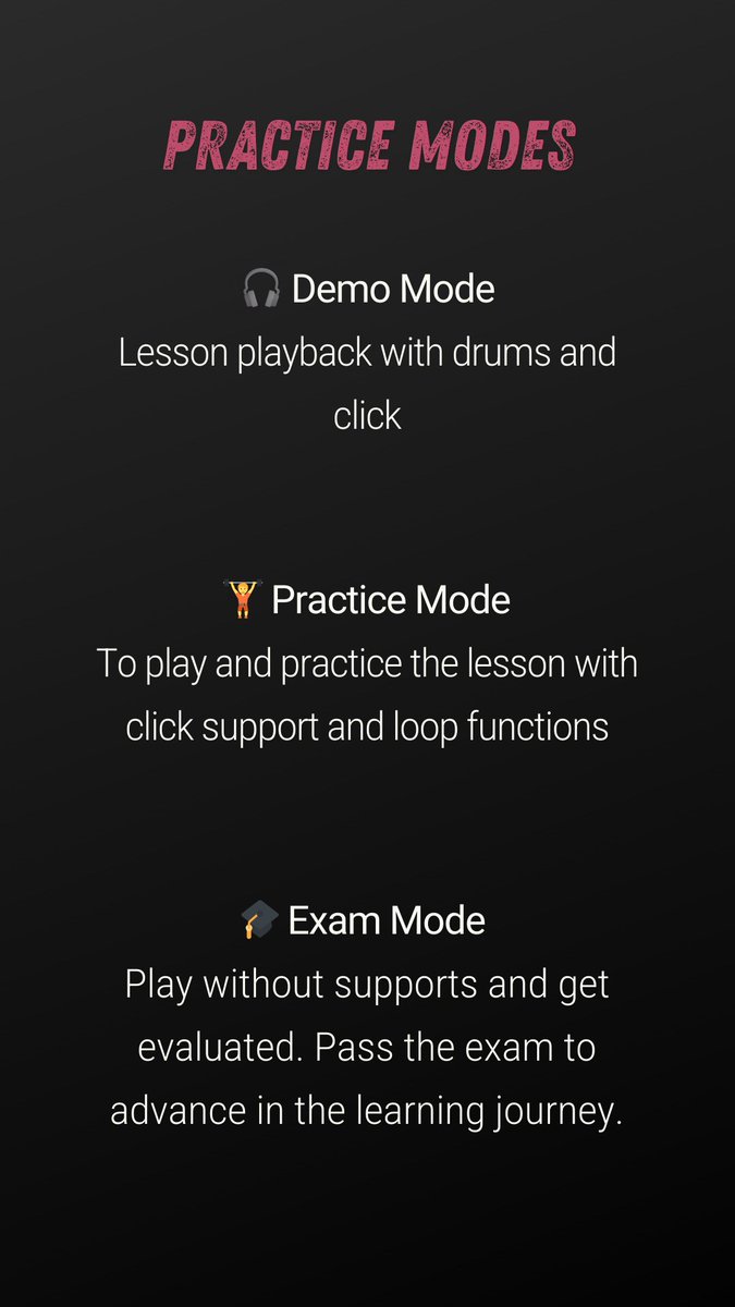 groove_genie's tweet photo. I already showcased the demo mode, so here is the complete concept I worked on today.
Concept done, Coding starts ๐๐
#buildinpublic #indiedev #indiehacker #drums #drummer #musician #practice https://t.co/YMYWaRWdOd
