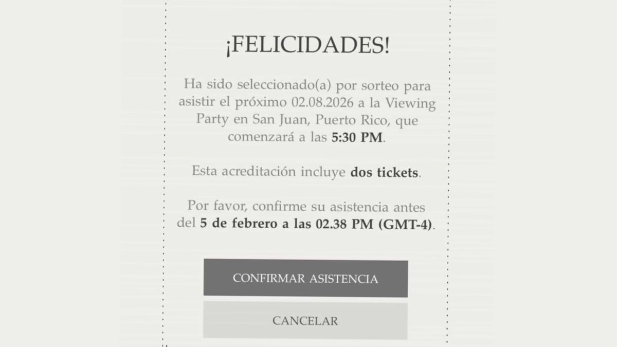 itscarlosivan's tweet photo. Ya están llegando los emails de ganador/perdedor para el evento oficial del Halftime Show de Bad Bunny en Puerto Rico 🚨

Paciencia si no les ha llegado, se supone que como quiera llegue un 📧

Si ganaste, recuerda que tienes 24 horas para confirmar asistencia

Si perdiste, aún tienes chance si esas personas no confirman a tiempo