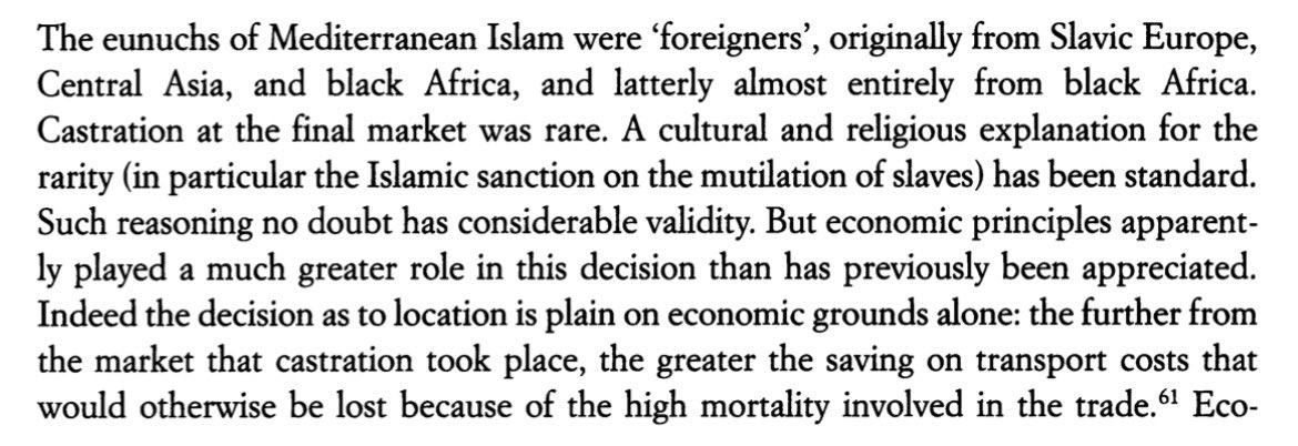 eunuchboys's tweet photo. “The Hideous Trade” by Jan Hogendorn provides good information on this topic, as well as elaboration on the economic reasoning behind the location of castration operations https://t.co/Q4blZWDmwF