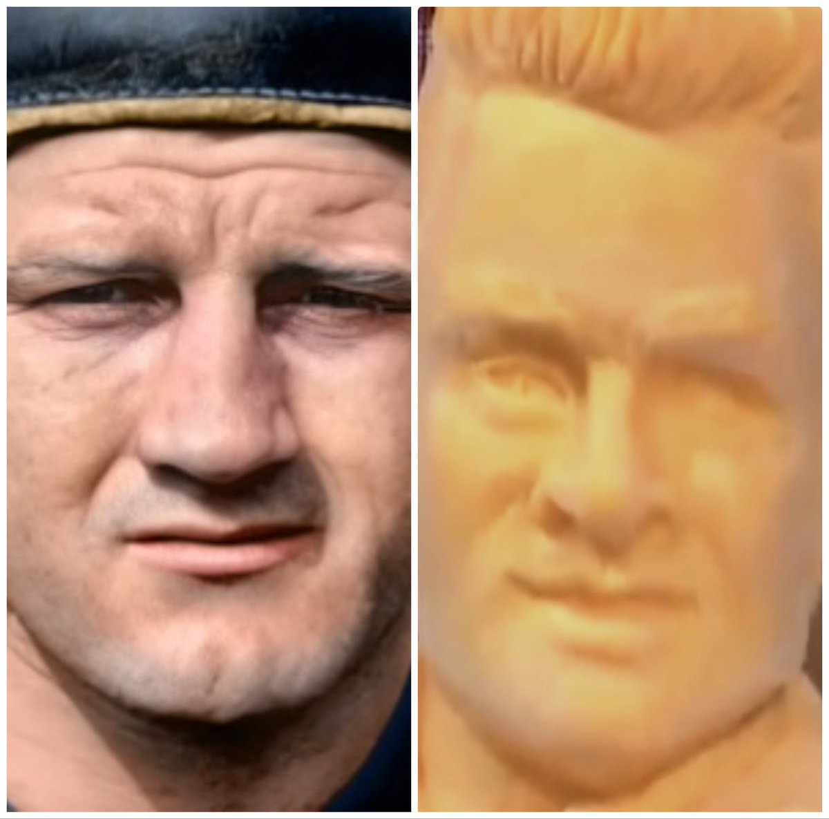 LAPonBASS's tweet photo. @PatMcAfeeShow @fred_warner Pat’s cheese head looks like Bronco Nagurski - Grok AI https://t.co/N94m2HnIzB