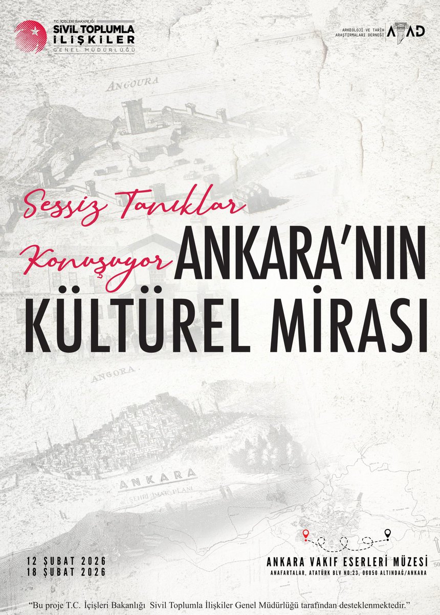 KaraaslanMzffr's tweet photo. “Sessiz Tanıklar Konuşuyor: Ankara’nın Kültürel Mirası” sergisinin kitabı için Ankara’nın kalem işlerini yazdım.

Emeği geçen herkesi kutluyorum; sergiyi mutlaka görmenizi öneririm.

🗓️ 12–18 Şubat 2026
📍Ankara Vakıf Eserleri Müzesi https://t.co/OFNeq5pwFR
