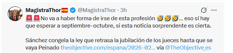 SRGOGOL's tweet photo. Un bulo delirante de Theojete, le vale a @MagistraThor para hacer su ¿chistecito? y dar pábulo a un infundio contra el Gobierno. https://t.co/kbDeGpw2vB