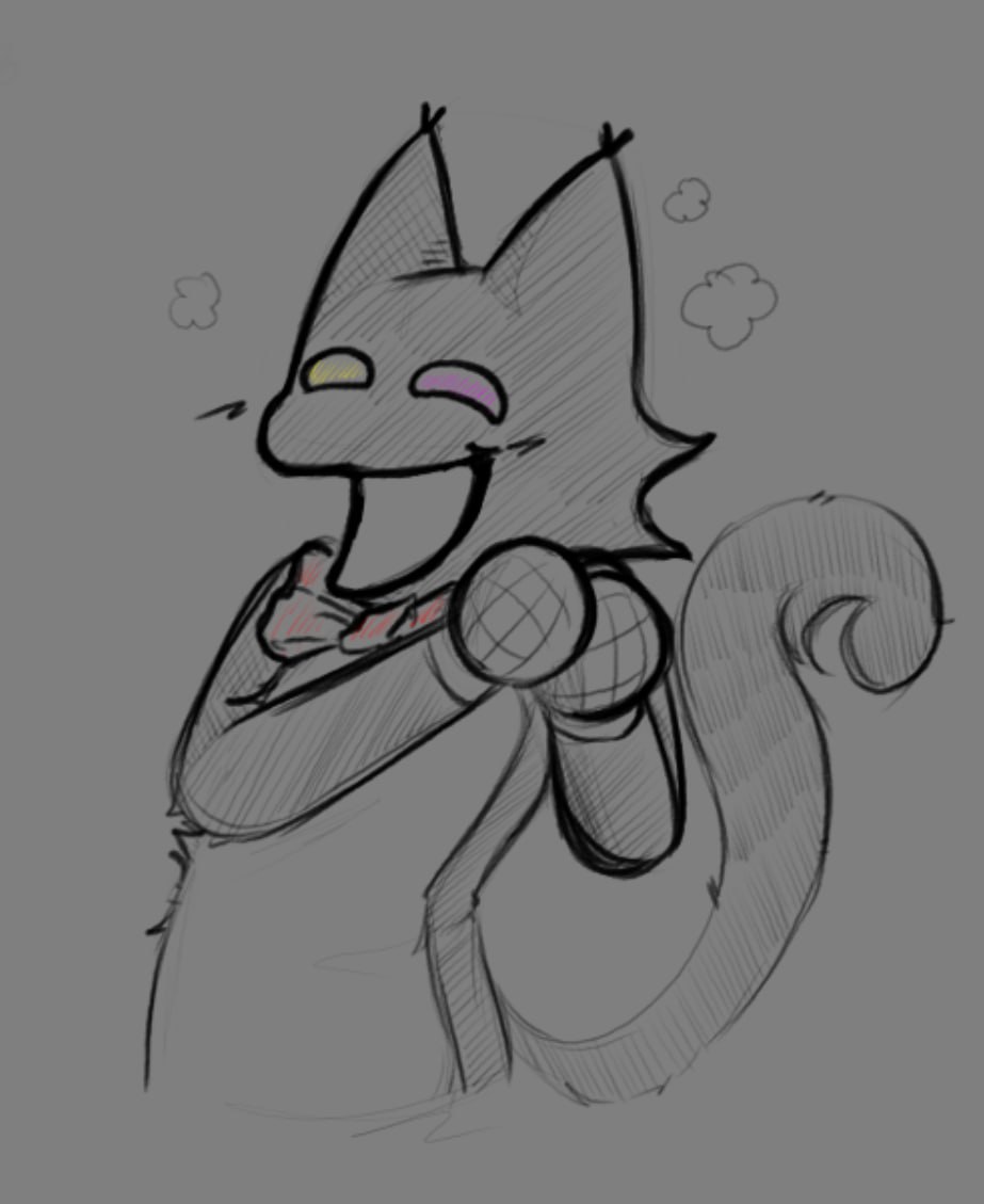 Zhovka's tweet image. Some magma doodles
(+fem.smallmike) 

#deltarune #smallmike #pluey #jongler