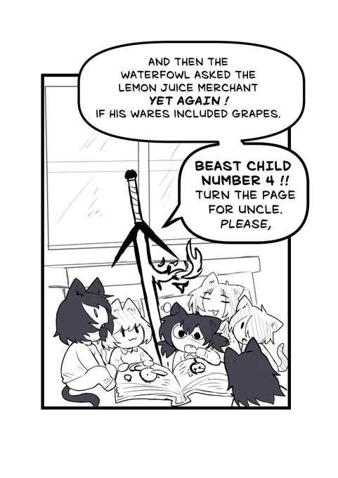 updated story time with uncle
(trying to put more pages out soon) 
