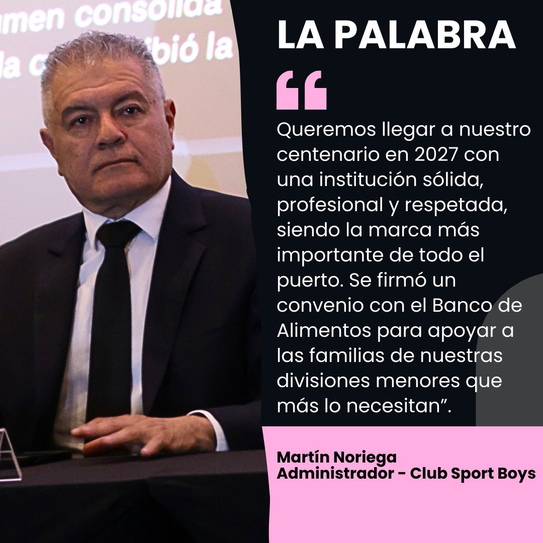 Martin Noriega: “Contamos con el beneplácito (aprobación) del comandante general de la marina para realizar un convenio estratégico con la Escuela Naval Callao. Además, el gran sueño del Centro de Alto Rendimiento propio está en marcha". <a href="/PortalRosado/">Portal Rosado</a>

🔗 facebook.com/share/p/17vVs5…
