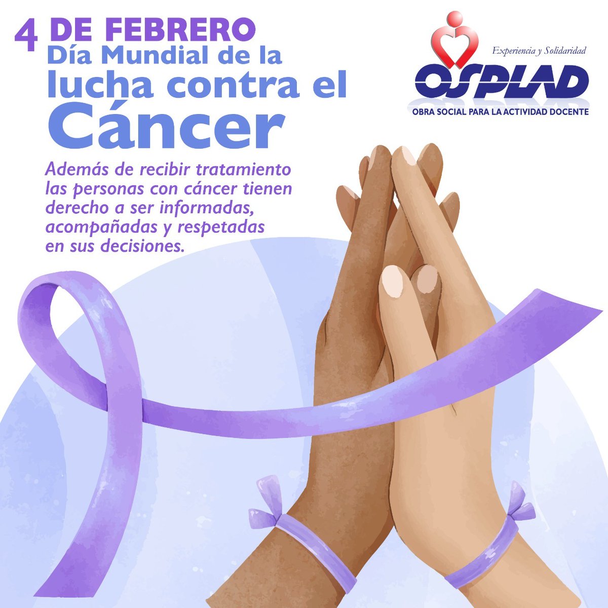 🫂Día Mundial de Lucha contra el Cáncer