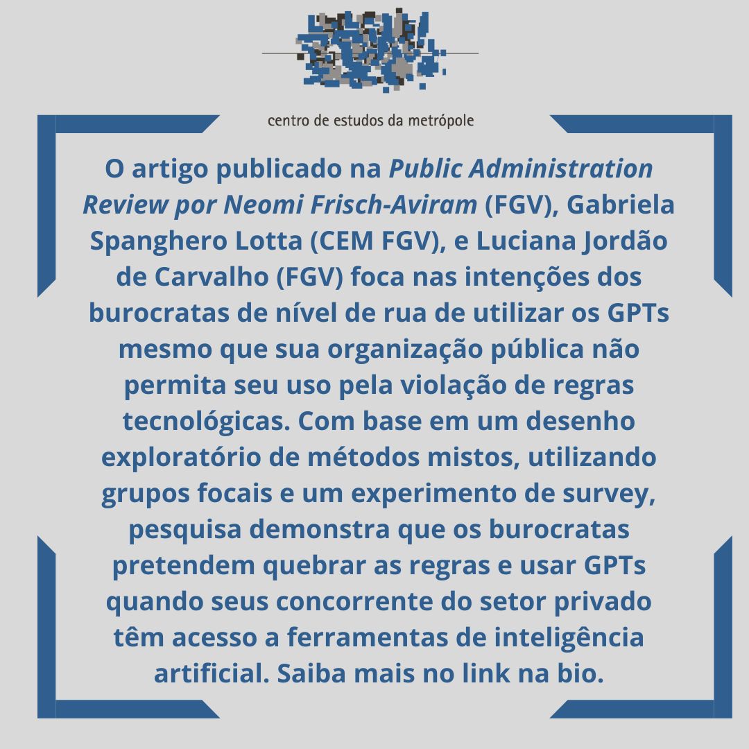 CEM-Centro de Estudos da Metropóle tweet media