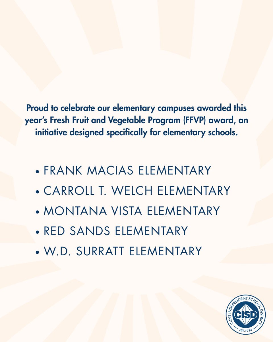 Clint ISD Child Nutrition Program tweet media