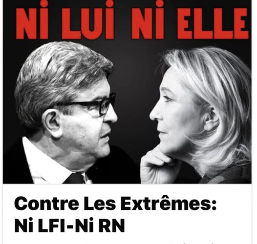 Mapi421's tweet photo. Aucun extrême au pouvoir
Ni LFI 
Ni RNFN https://t.co/ETdOLtx2pt