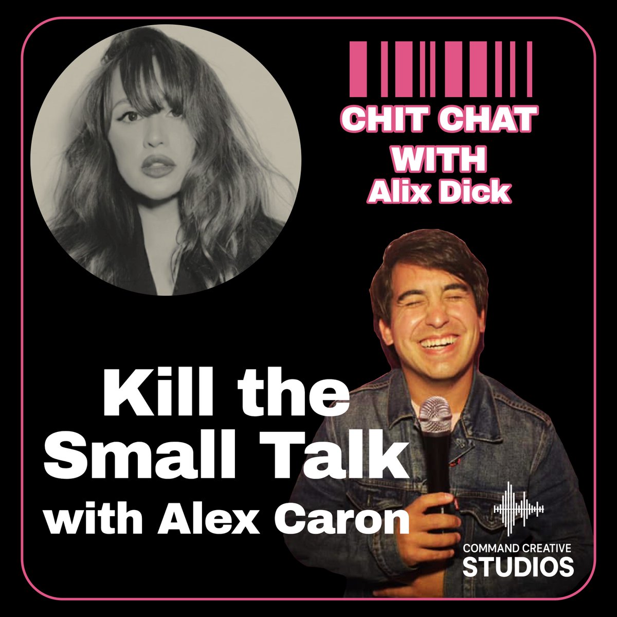 CMDcreativeST's tweet photo. New episode out now 🎙️

Kill the Small Talk with Alex Caron features Alix Dick
🎧 iHeartRadio:
 https://t.co/elCWGJ6UhX
📺 YouTube:
 https://t.co/QCTpD13O9T
Recorded, edited &amp; mixed by Command Creative Studios.
#KillTheSmallTalk #NewEpisode #PodcastProduction https://t.co/5GqtaYj49c