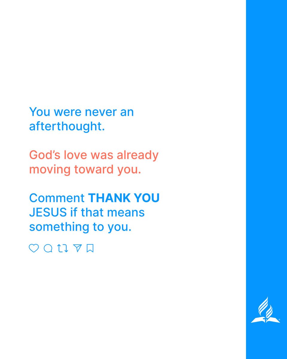 God always had a plan, and that plan included saving you.

Comment THANK YOU JESUS if that means something to you.