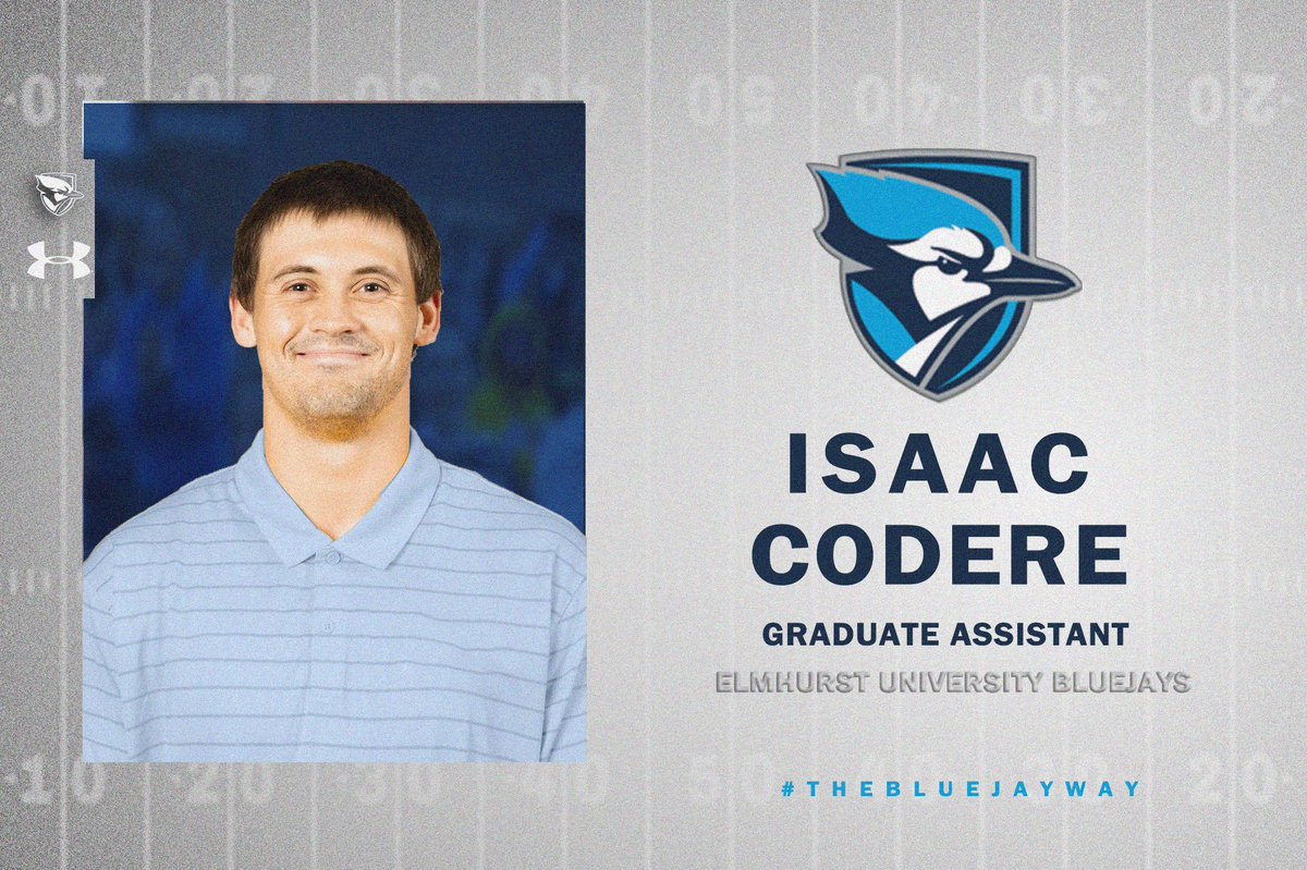 We are also pleased to welcome Isaac Codere to Elmhurst, as the university’s new Graduate Assistant.

Coach Codere welcome to the family!
#THEBLUEJAYWAY