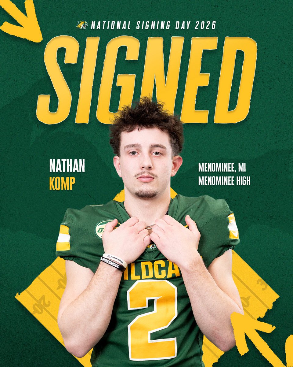 NMU_Football's tweet photo. 𝗦𝗜𝗚𝗡𝗘𝗗: WR Nathan Komp

Menominee, MI ➡️ Marquette, MI

#UPTheExperience | @natekomp https://t.co/HZfzWALYJU