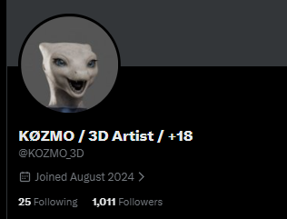 KØZMO / 3D Artist / +18 tweet media