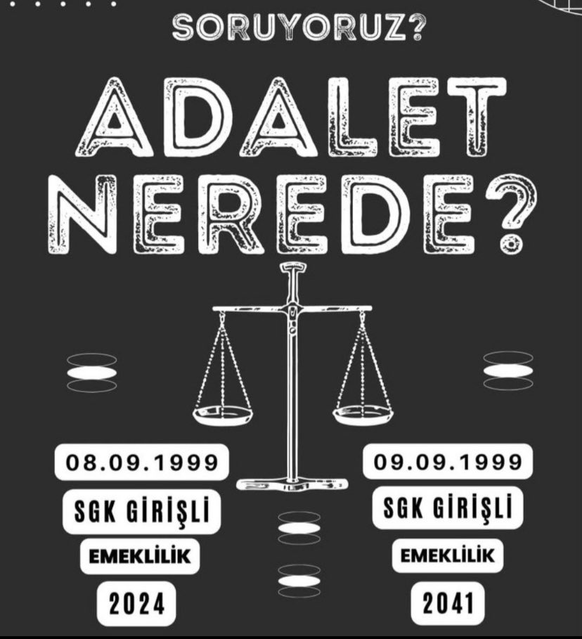 sadiye_soyuturk's tweet photo. Yüz yılın ADALETSİZLİĞİNE imza attınız

İnsanlar
38-43 yaşında 5700 günle emekli edildi

46 Yaşındayım 11.170 gün primim var ve bana 12 -13 yıl daha çalış deniliyor

ADALET BUNUN NERESİNDE?

👇👇👇👇👇
#KademeyiÇözünArtık
@mihribanugurluu 
@EmadDernegi 
@RTErdogan 
@isikhanvedat https://t.co/7udcc4NIDL