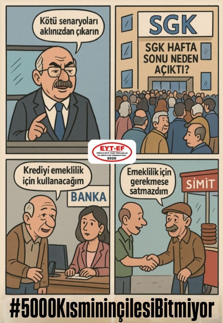 dncsny25's tweet photo. #Gariban👇
#5000KısmininçilesiBitmiyor
Yasada adımız yok
Hayatta yükümüz çok.
Beklemekten yaşlandık, eksildik.
Bu çile kader değil,
Bilerek uzatılan bir mağduriyet zinciridir
5000 Kısmi 'nin askıda kalan hayatı
Sandıkta inecek !
#EmekliyeTüikişkencesi
@RTErdogan
@isikhanvedat https://t.co/1Vtlew3zQG