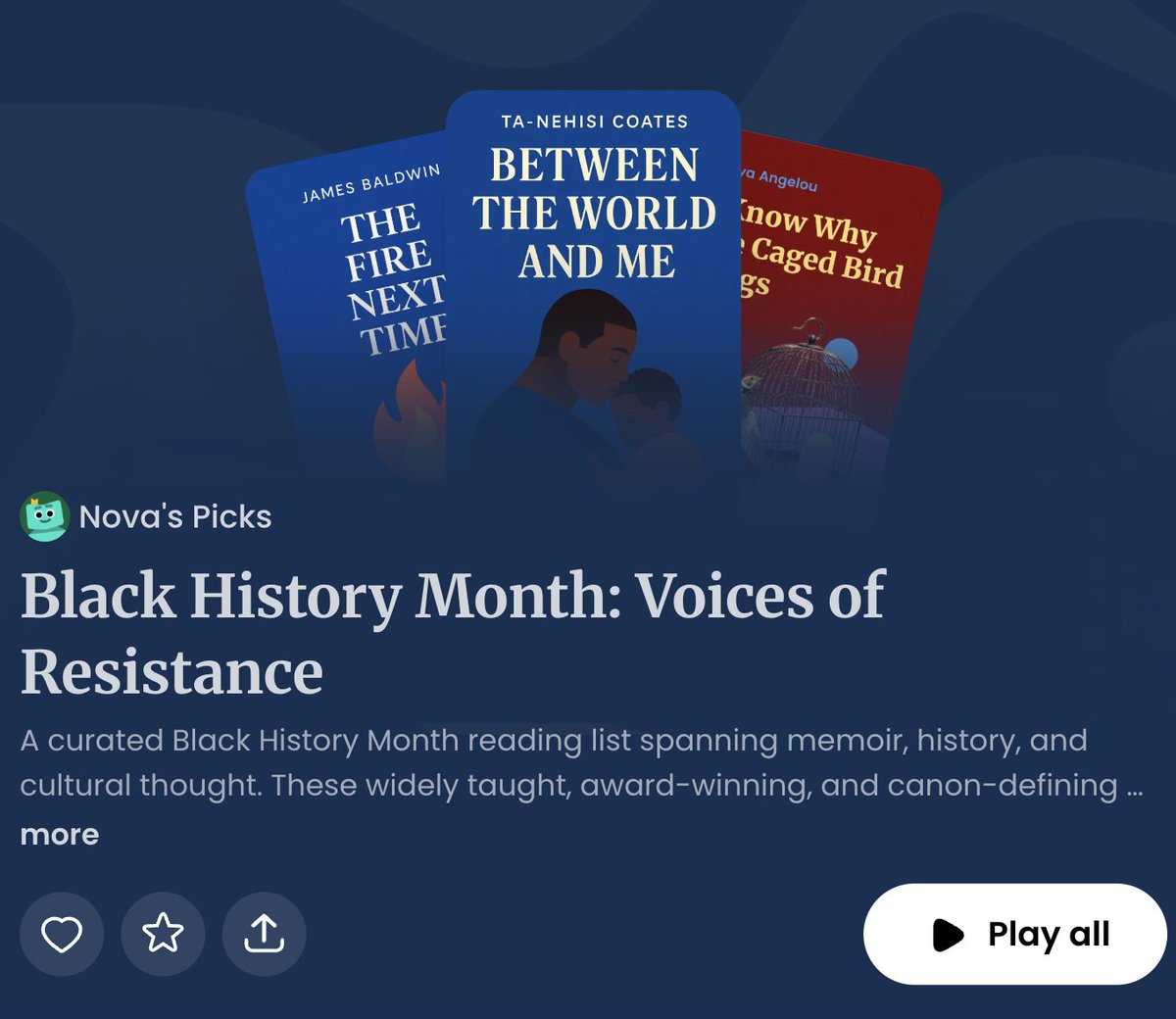 AibraryOuraca's tweet photo. Listening to History: Celebrating Black History Month

You don’t need to carve out extra time this month to study Black history. Sometimes, all it takes is a commute and a pair of headphones for these voices to meet you where you are.
Check out our audio-first list of books that shaped how we understand race, identity, freedom, justice, and belonging. 

🎧📚 Explore the list in Aibrary, anytime that works for you: https://t.co/pfNZlwVoMA

#BlackHistoryMonth #Microlearning #EdTech #Aibrary