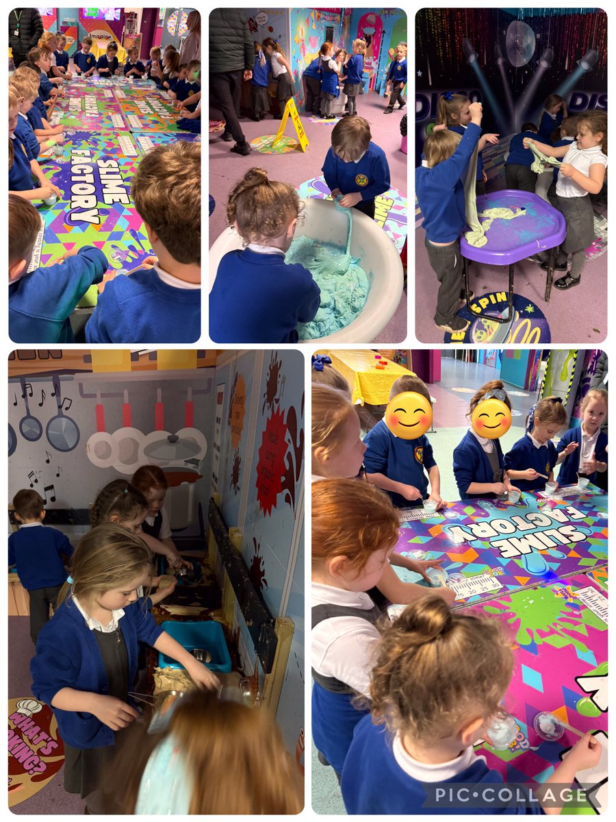 We got messy making slime in the Slime Factory