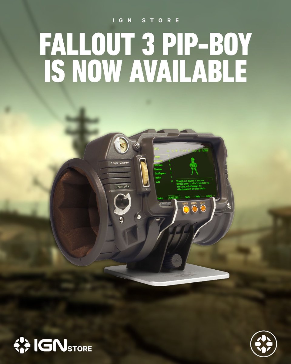 The first ever fully functional, supremely accurate, wearable 1:1 replica of the Pip-Boy 3000 as used in Fallout 3 and Fallout New Vegas.

Preorder now on the <a href="/IGNStore/">IGN Store</a>: bit.ly/4rE5n9i