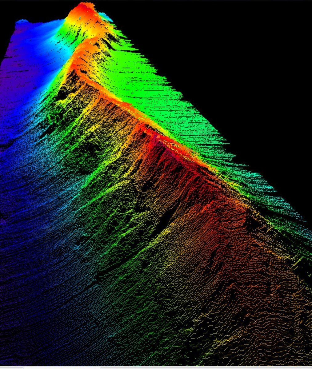 ukgovbluebelt's tweet photo. Look at this seamount and ridge we mapped on the Gentry Bank, in the Turks and Caicos Islands! 

The existing chart, created in the 1980's, suggested something was there. But there was no indication of such a continuously prominent ridge in this area!

#BeyondTheReef26 @UKHO https://t.co/ajRwG2834R