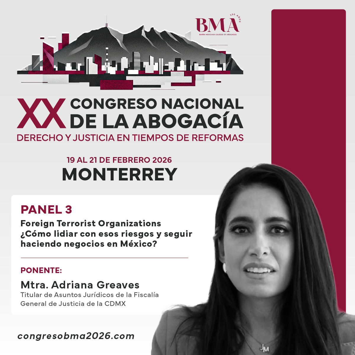 BMA_NL's tweet photo. XX Congreso Nacional de la Abogacía
Derecho y justicia en tiempos de reformas
Así se desarrolló el Panel 3: “Foreign Terrorist Organizations: ¿Cómo lidiar con esos riesgos y seguir haciendo negocios en México?”
#BMA #CongresoBMA2026 #DerechoYJusticia #RiesgosEmergentes #Panel3 https://t.co/ibWixsD8kW