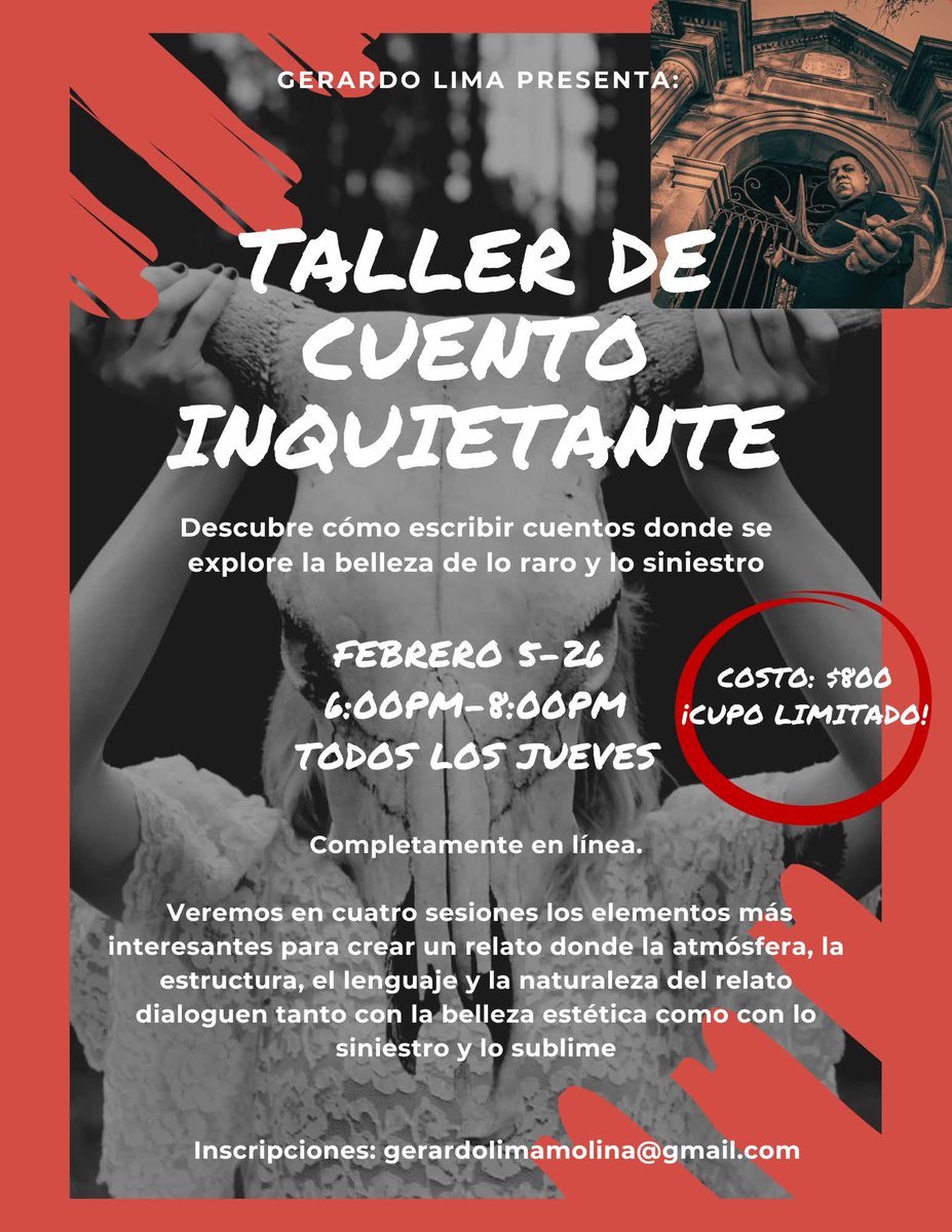 No lo olviden, comenzamos mañana. Aún están a tiempo de inscribirse. Facilidades de pago