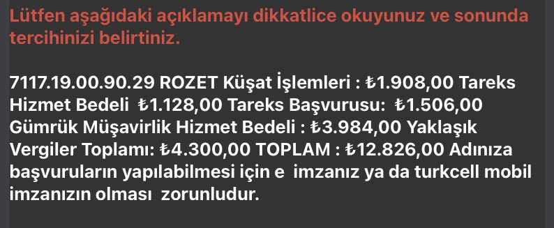 - Çok sevdiğim bir YouTube kanalı (Kurzgesagt) 25M abone özel sınırlı sayıda bir broş yayınladı.
- Hatıra kalması için geçen ay sipariş vermiştim.
- Ürün 700tl, kargo ile 1.130tl tuttu.
- Gümrük masrafları için benden 12.826 ₺ ONİKİBİN SEKİZYÜZ YİRMİALTI ₺ İstiyorlar
