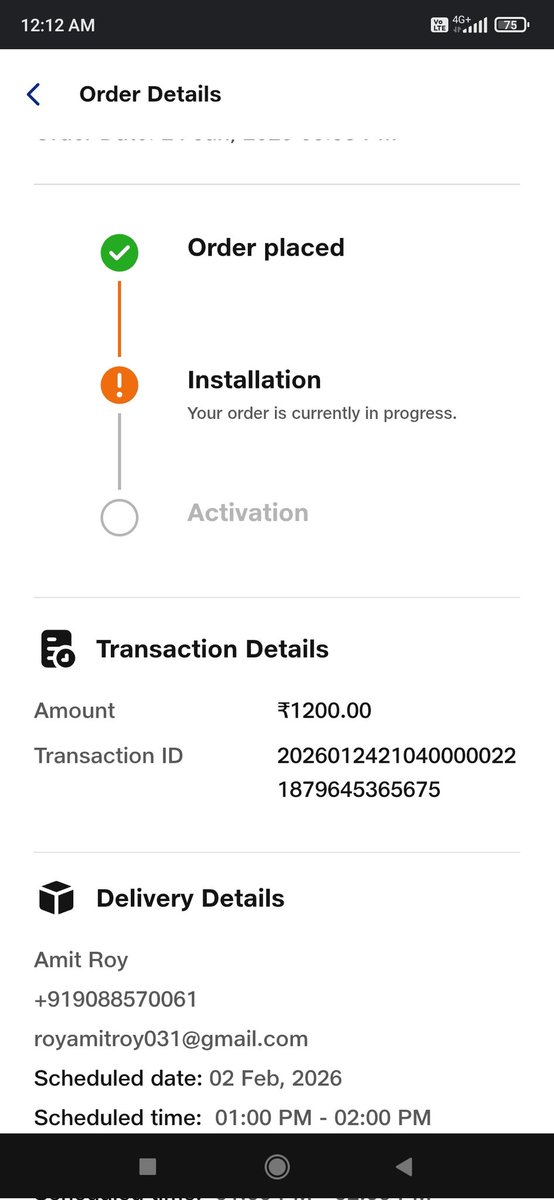 royamitroy031's tweet photo. @JioCare @reliancejio I trusted your service and paid relocation charges. Booking date was 2nd Feb, but still no installation till 5th Feb. This delay is very frustrating. Please resolve urgently. @reliancejio @JioCare https://t.co/nBWI5Wj9jV