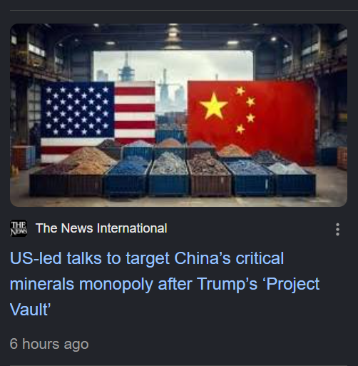 AI "Security" race is heating up.

 With the majority of future tech needing critical minerals, I fully expect more investment in this area by all nations. 

Canada's🇨🇦 Arctic is largely unexplored and could contain a lot of key critical minerals.