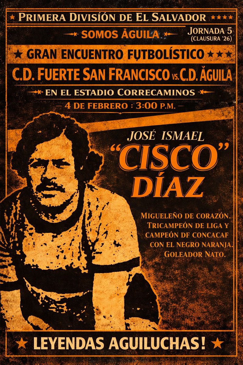 Hoy recordamos hasta el cielo al delantero letal del Águila más temido. Migueleño y aguilucho de corazón 🧡
⚽️🦅